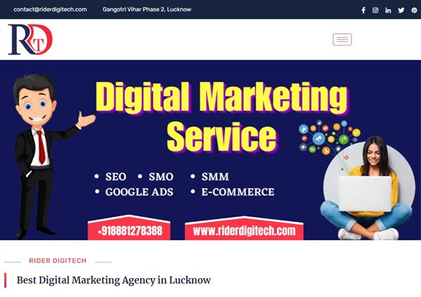 Rider DigiTech - Digital Marketing Agency In Lucknow | Digital Marketing Training | SEO Services | SEO Training